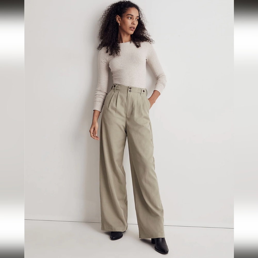 NWT Madewell Harlow Wide Leg Pant in Forgotten Landscape